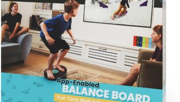 GoBalance Play - Smart Balance Board Game with Bluetooth Motion Sensors, Professional Wobble Board with 12 Interactive Games for Fun, Balance Training and Home Gym Workout