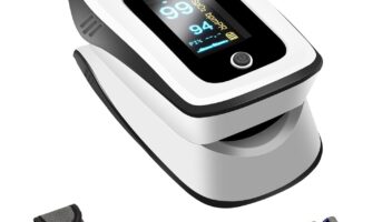 Pulse-Oximeter Fingertip-Finger Pulse-Oximeter o2-SpO2 - Batteries 2 AAA Included Lanyard OLED Screen YIDERBO