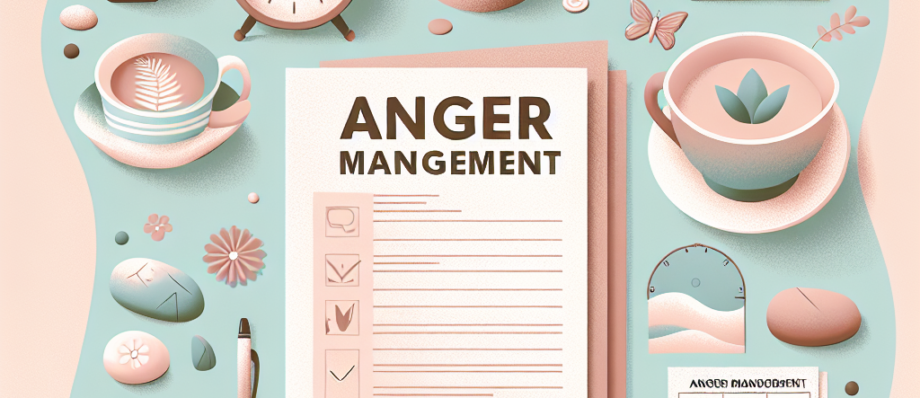 Anger management worksheets