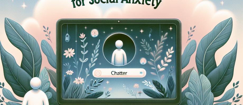 Online therapy for social anxiety