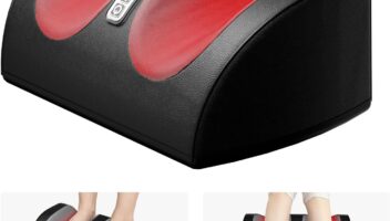 Shiatsu Foot Massager Machine with Heat, Foot and Calf Massager with Massage Roller, Deep Tissue Massager for Foot Massage and Calf Massage, Gifts for Mom & Dad