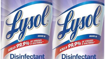 Lysol Disinfectant Spray, Sanitizing And Antibacterial Spray, For Disinfecting And Deodorizing, Early Morning Breeze, 19 Fl Oz (Pack Of 2), Packaging May Vary