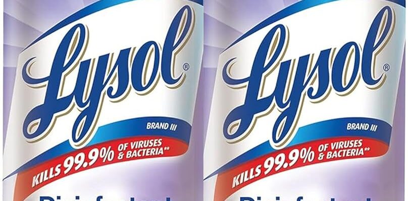 Lysol Disinfectant Spray, Sanitizing And Antibacterial Spray, For Disinfecting And Deodorizing, Early Morning Breeze, 19 Fl Oz (Pack Of 2), Packaging May Vary