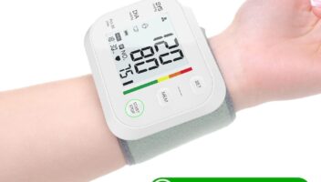 Blood Pressure Monitor Wrist Blood Pressure Monitors for Home Use 5-8.5 Inch Adjustable Blood Pressure Cuff 2 User x 99 Reading Memory LCD Digital Backlight Display with Portable Carrying Case