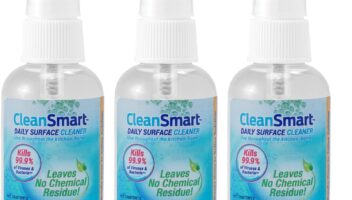 CleanSmart To Go Disinfectant Kills 99.9% of Viruses, TSA-Approved for Safe Travel, 2 oz Bottle (Pack of 3)