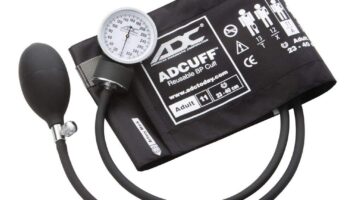 ADC 760-11ABK Prosphyg Model 760 Pocket Aneroid Sphygmomanometer with Adcuff Nylon Blood Pressure Cuff, Adult, Black