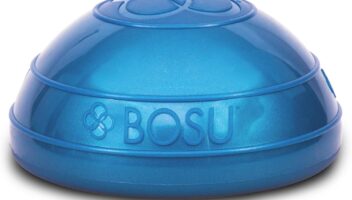 Bosu 6.5-Inch Diameter Unisex Dynamic 2-Sided Home Workout Balance Ball Pods for Strength and Flexibility, Blue (2 Pack)