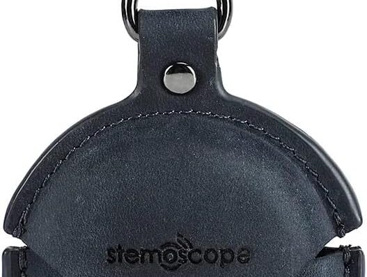 Leather pocket stethoscope holder for Stemoscope PRO digital stethoscope