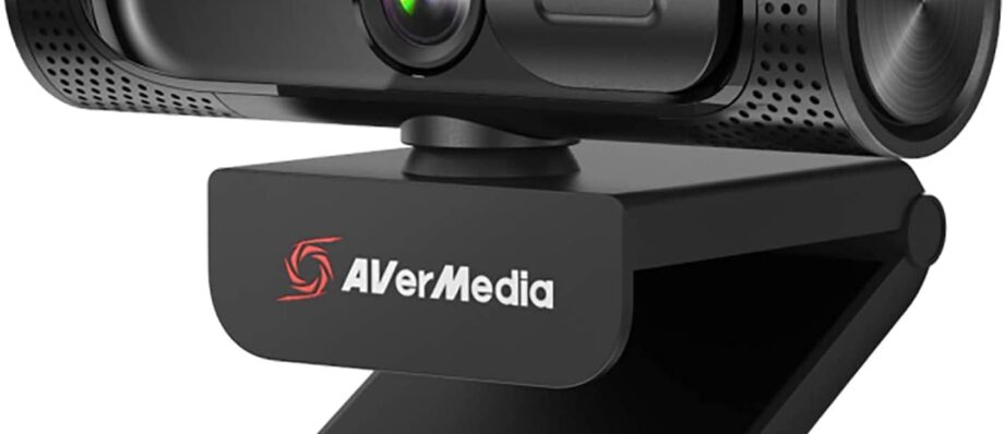 AVerMedia PW315 Full HD 1080p 60fps Webcam for Game Streaming, Video Calls and Content Creating with CamEngine and 3rd Party Software Support, TAA/NDAA Compliant