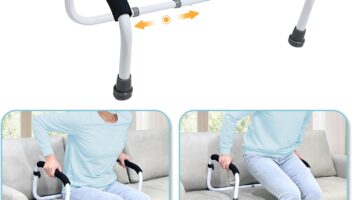 Couch Cane Stand Up Assist Chair Lift Devices for Seniors Elderly Couch Rails Assistance Bed Handles Seat Assist Grab Bar Standing Mobility Aids Equipment Fall Prevention Handicap Seat Lifter