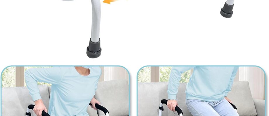 Couch Cane Stand Up Assist Chair Lift Devices for Seniors Elderly Couch Rails Assistance Bed Handles Seat Assist Grab Bar Standing Mobility Aids Equipment Fall Prevention Handicap Seat Lifter