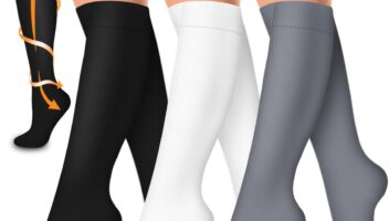 Laite Hebe 3 Pack Medical Compression Sock-Compression Sock for Women and Men-Best for Running,Nursing,Sports