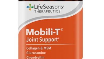 LifeSeasons Mobili-T - Joint Support Supplement - Glucosamine Chondroitin MSM Collagen Bromelain & Turmeric - Reduce Inflammation & Aches - Increase Range of Motion & Mobility - 208 Capsules