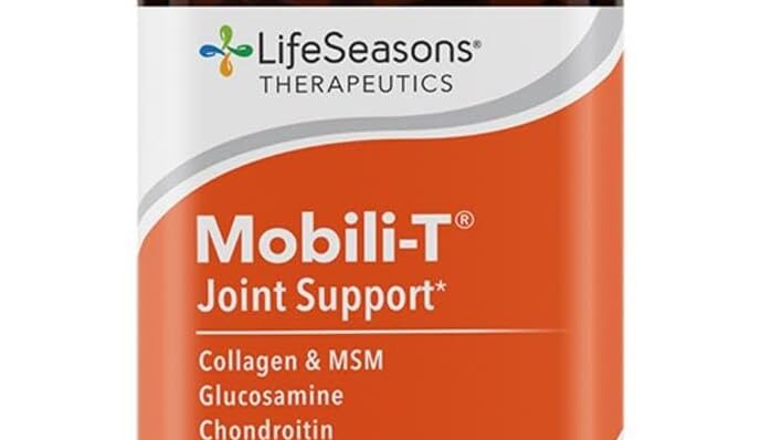 LifeSeasons Mobili-T - Joint Support Supplement - Glucosamine Chondroitin MSM Collagen Bromelain & Turmeric - Reduce Inflammation & Aches - Increase Range of Motion & Mobility - 208 Capsules