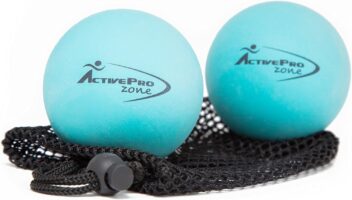 Therapy Massage Ball - Instant Muscle Pain Relief. Proven Effective for Myofascial Release, Deep Tissue Pressure, Yoga & Trigger Point Treatments. Set - 2 Extra Firm Balls W/Mesh Bag.