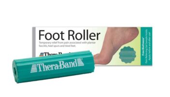 THERABAND Foot Roller for Foot Relief, Massage Ball Roller for Arch Discomfort, Plantar Fasciitis Treatment, Heel Spurs Reliever, Tired Feet, Best Foot Massager with Ridges for Self Myofascial Release