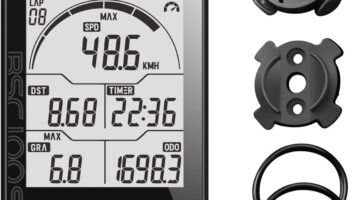 iGPSPORT BSC100S Bicycle/Bike Computer Wireless, 2.6 inch LCD Display Rechargeable Waterproof GPS Cycling Computer