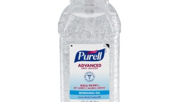 Purell Advanced Hand Sanitizer Refreshing Gel, Clean Scent, 2-Liter Pump Bottle (Pack of 1). 9625-04