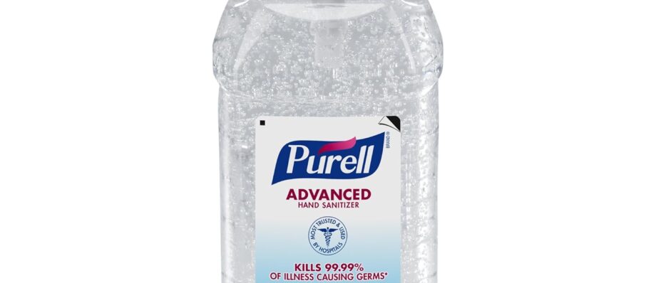 Purell Advanced Hand Sanitizer Refreshing Gel, Clean Scent, 2-Liter Pump Bottle (Pack of 1). 9625-04