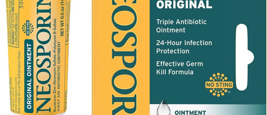 Neosporin Original Antibiotic Ointment, 24-Hour Infection Prevention for Minor Wound, .5 oz