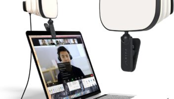 Softbox Video Conference Lighting for Video Recording - Portable USB LED Video Light, 4 Soft Light Levels, Laptop & Computer Video Lighting, Camera Webcam Streaming Selfie Light for Zoom Meetings