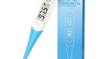 Thermometer for Adults with 8 Seconds Fast Accurate Reading, Baby Thermometer for Oral, Rectal or Under Arm Use, Digital Thermometer with Fever Alarm, Large LCD Display