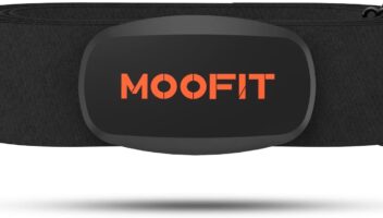 moofit Heart Rate Monitor Chest Strap Bluetooth/ANT+ Waterproof HR Monitor Chest Strap Heart Rate Monitor Compatible with Peloton, Rouvy, TRX, Elite HRV, Peloton, Strava, DDP Yoga