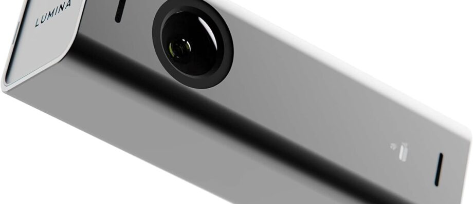 Lumina 4K Webcam: Studio-Quality Webcam Powered by AI. Look Great on Every Video Call. Compatible with Mac and PC (Atomic Grey)