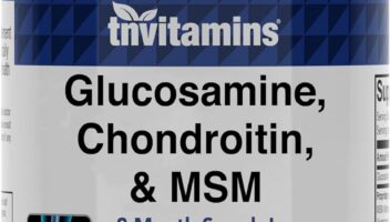 Glucosamine, Chondroitin, & MSM (4000 MG x 240 Capsules) for Men & Women | Joint Support Supplement Complex* | More Than Triple Strength! | Non-GMO | Produced in The USA