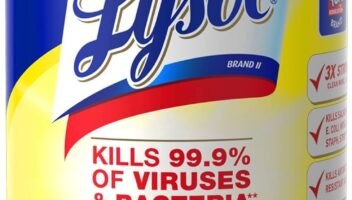 Lysol Disinfectant Wipes, Multi-Surface Antibacterial Cleaning Wipes, For Disinfecting and Cleaning, Lemon and Lime Blossom, 80 Count (Pack of 1)