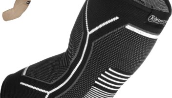 Kunto Fitness Elbow Brace Compression Support Sleeve (Shipped From USA) for Tendonitis, Tennis Elbow, Golf Elbow Treatment - Reduce Joint Pain During Any Activity!