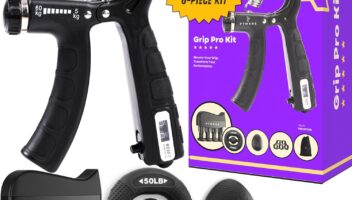 GRIP PRO KIT - Hand Strengthening Devices, Wrist Strengthening Devices, Grip Strength Trainer Kit, Hand Exercisers For Therapy, Hand Workout Grip, Grip Tester, Strength Training Grip Strengtheners, Hand Grip Strengthener Kit, Grip Strength Trainer, Grip Trainer.