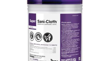 Professional Disposables Surface Disinfectant Super Sani-Cloth Wipes, 160Count