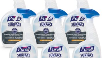 Purell Professional Surface Disinfectant Spray, Citrus Scent, 32 fl oz Capped Bottle with Spray Trigger in Pack (Pack of 6) - 3342-06