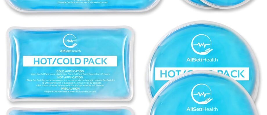 Reusable Hot and Cold Gel Ice Packs for Injuries - Cold Compress, Ice Pack, Gel Ice Packs, Cold Pack, Gel Ice Pack, Cold Packs for Injuries - 7 Pack