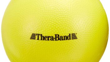 THERABAND Mini Ball, Small Exercise Ball for Yoga, Pilates, Abdominal Workouts, Shoulder Therapy, Core Strengthening, At-Home Gym & Physical Therapy Tool