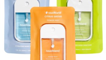 Touchland Power Mist Hydrating Hand Sanitizer Spray, FRESH 3-Pack (Mint, Citrus, Lemon Lime), 500-Sprays each, 1Fl Oz Travel Size (Set of 3)