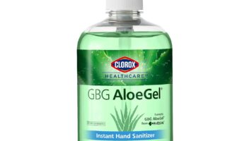 Clorox Healthcare GBG AloeGel Hand Sanitizer Gel 18oz (532ml) Hand Sanitizer Gel | Bleach Free Instant Hand Sanitizer Gel with Pump Sanitizer Dispenser