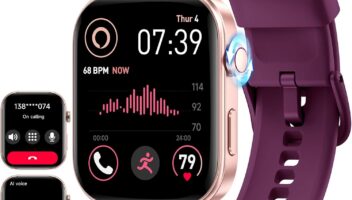 ENOMIR Women's Smart Watch: Waterproof, Call-Ready, Health Tracking, Over 120 Sports Modes