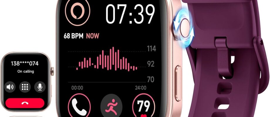 ENOMIR Women's Smart Watch: Waterproof, Call-Ready, Health Tracking, Over 120 Sports Modes