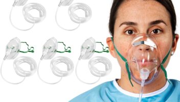 Elongated Oxygen Mask, Pack of 5 (Adult)