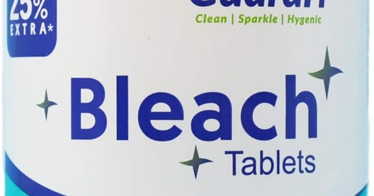 Bleach Tablets - 40 count. Bleach for laundry and multipurpose cleaning. Liquid bleach Alternative. Used for kitchen surfaces, bathroom tiles and toilet bowl cleaning.