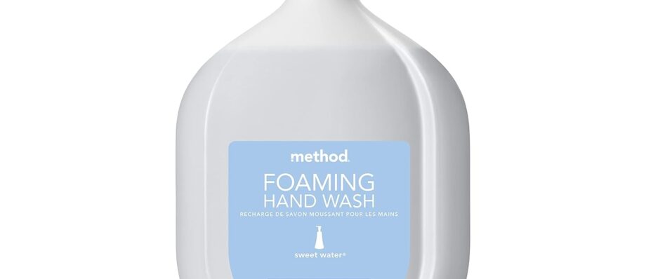 Method Foaming Hand Soap, Refill, Sweet Water, Recyclable Bottle, Biodegradable Formula, 28 oz, (Pack of 1)