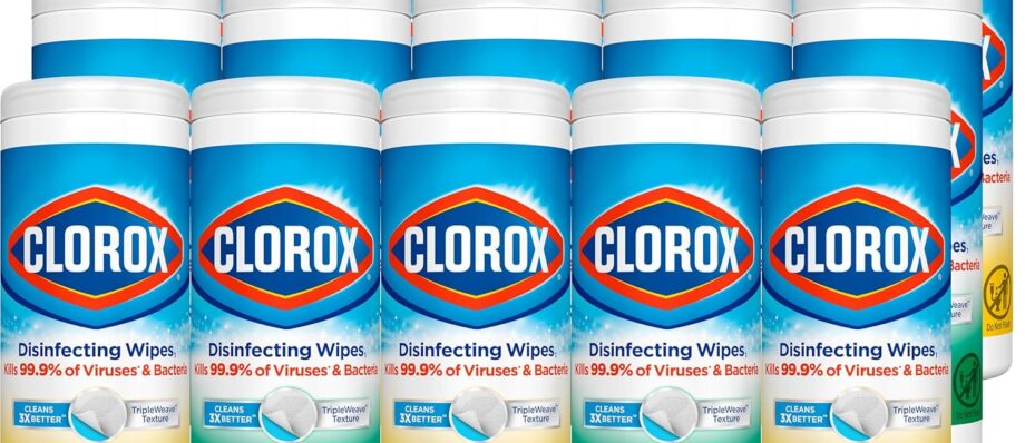 Clorox Disinfecting Wipes Value Pack, Cleaning Wipes, 35 Count Each, Pack of 15 (Package May Vary)