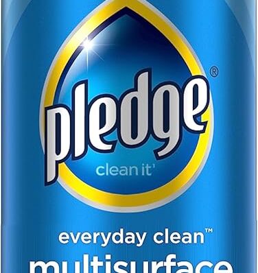 Pledge Everyday Clean Multi Surface Cleaner & Antibacterial Spray Aerosol, Works on Wood, Granite, and More, Fresh Citrus, 9.7 oz (Pack of 1)