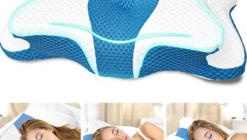 5X Pain Relief Cervical Pillow for Neck and Shoulder Support,Hollow Design Cervical Memory Foam Pillows, Orthopedic Ergonomic Neck Pillow,Contour Bed Pillow for Side,Back,Stomach Sleeper…