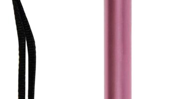 Carex Soft Grip Walking Cane - Height Adjustable Cane With Wrist Strap - Latex Free Soft Cushion Handle, Pink