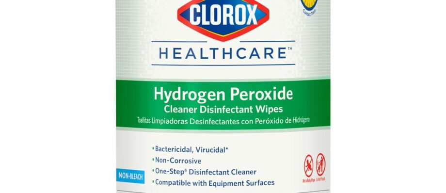 Clorox Healthcare Hydrogen Peroxide Wipes, 95 Count (Package May Vary)