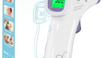 Digital Thermometer for Adults and Kids, No Touch Forehead Thermometer for Baby, 2 in 1 Body Surface Mode Infrared Thermometer with Fever Alarm and Instant Accuracy Readings