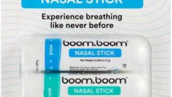 BoomBoom Nasal Stick (3 Pack) | Enhance Breathing + Boost Focus | Breathe Vapor Stick Provides Fresh Cooling Sensation | Aromatherapy Inhaler with Essential Oils + Menthol (Mint, Wintermint, Tropical)